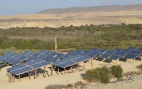 Sistema Fotovoltaico AC (380V). Bombeo de agua para riego. Proyecto en Ica (Perú)
