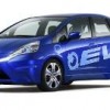 Presentación mundial del vehículo eléctrico Honda Fit EV Concept y la plataforma híbrida de conexión en el Auto Show de Los Ángeles