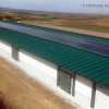 Granja de pollos con sistema fotovoltaico híbrido solar + gas